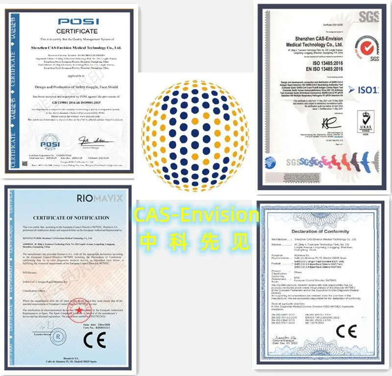 Rapid Self Test Antigen Rapid Testing Kits with Nasal/Oral/Saliva Swab Diagnostic Test Kit with CE ISO13485 ISO9001 Bfarm&Pei Detection Self Kit