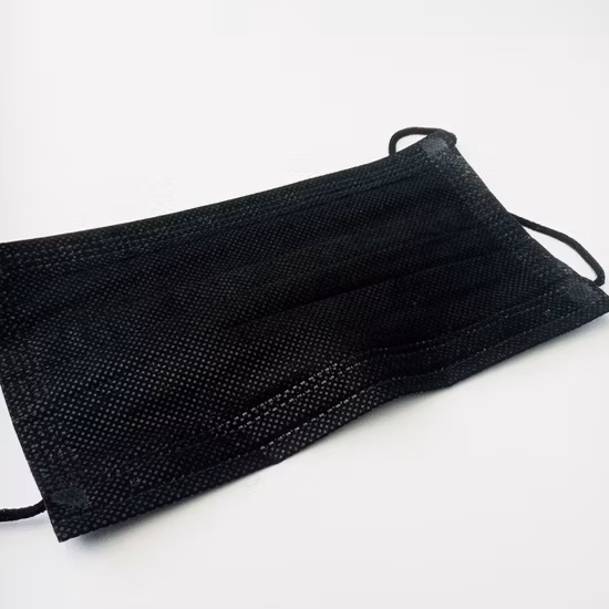 Type IIR 使い捨て医療用マスク 3層 3層 黒 外科用